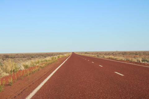 South Australia, hier sind sogar die Straßen rot